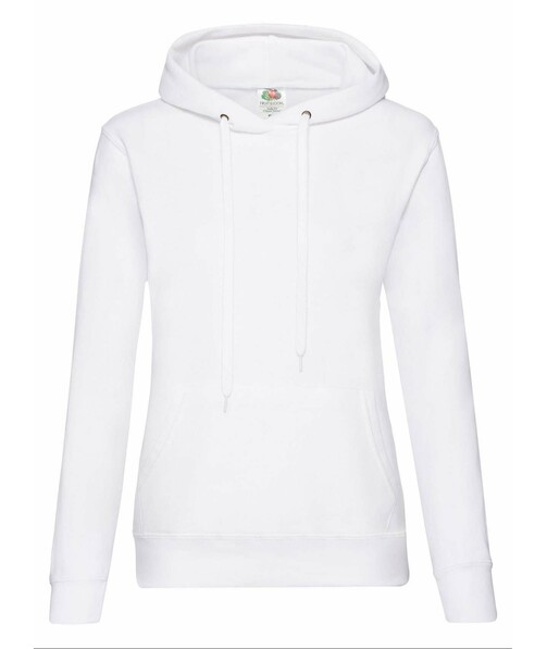 Толстовка жіноча зкапюшоном Classic hooded з браком дирки на одязі колір білий 6