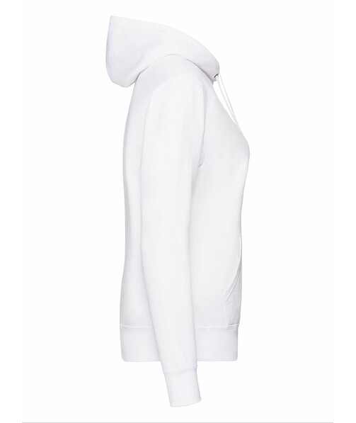 Толстовка женская с капюшоном Classic hooded c браком дырки на одежде цвет белый 7