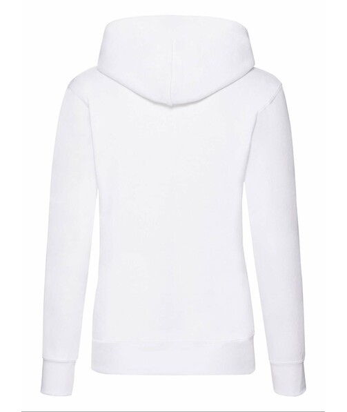 Толстовка женская с капюшоном Classic hooded c браком дырки на одежде цвет белый 8