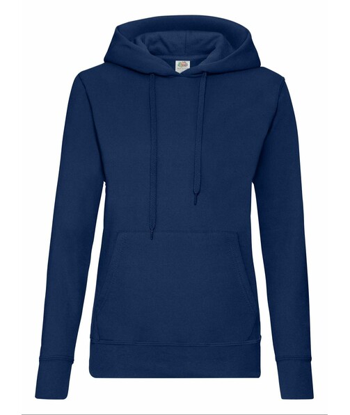 Толстовка жіноча зкапюшоном Classic hooded з браком дирки на одязі колір темно-синій 9