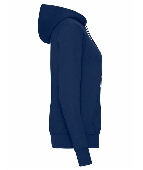 Толстовка женская с капюшоном Classic hooded c браком дырки на одежде цвет темно-синий 10