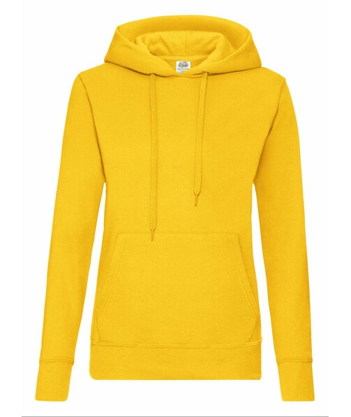 Толстовка женская с капюшоном Classic hooded c браком дырки на одежде цвет солнечно желтый 12