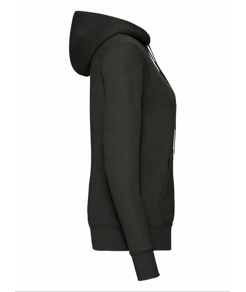 Толстовка женская с капюшоном Classic hooded c браком дырки на одежде цвет черный 16
