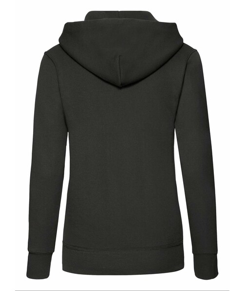 Толстовка женская с капюшоном Classic hooded c браком дырки на одежде цвет черный 17