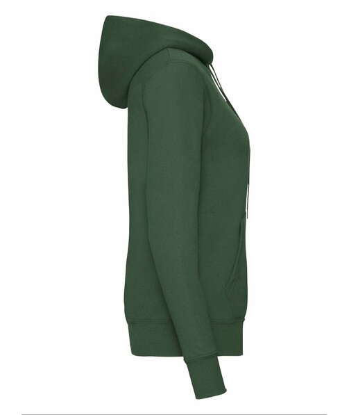 Толстовка жіноча зкапюшоном Classic hooded з браком дирки на одязі колір темно-зелений 19
