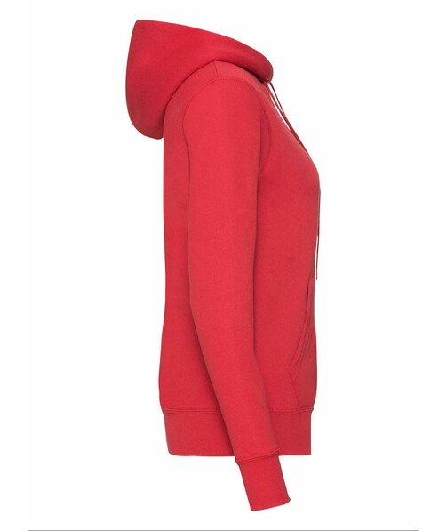 Толстовка женская с капюшоном Classic hooded c браком дырки на одежде цвет красный 22