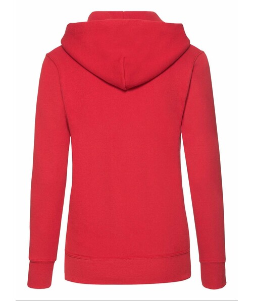 Толстовка женская с капюшоном Classic hooded c браком дырки на одежде цвет красный 23