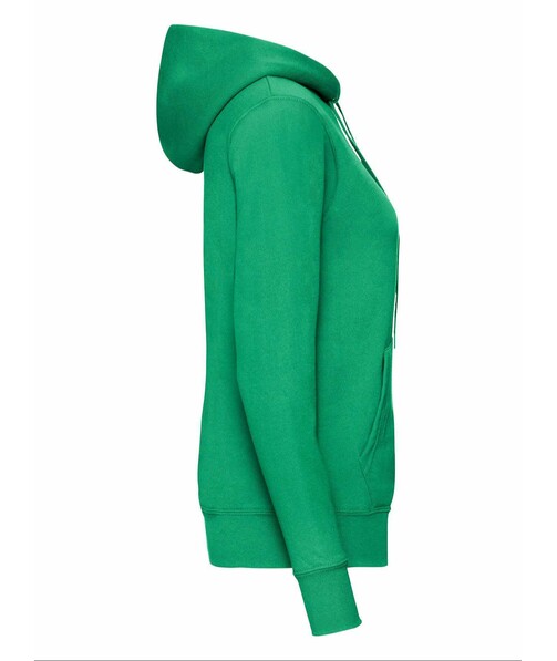 Толстовка женская с капюшоном Classic hooded c браком дырки на одежде цвет ярко-зеленый 28
