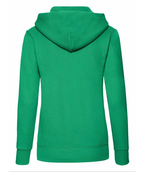 Толстовка женская с капюшоном Classic hooded c браком дырки на одежде цвет ярко-зеленый 29