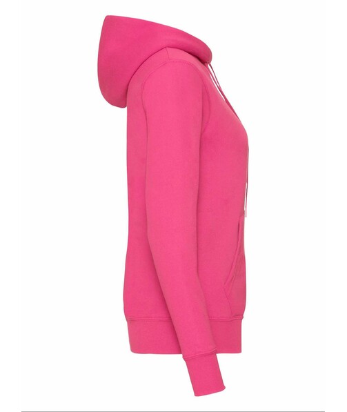 Толстовка женская с капюшоном Classic hooded c браком дырки на одежде цвет малиновый 37
