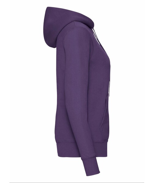 Толстовка женская с капюшоном Classic hooded c браком дырки на одежде цвет фиолетовый 46