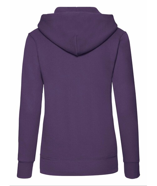Толстовка женская с капюшоном Classic hooded c браком дырки на одежде цвет фиолетовый 47