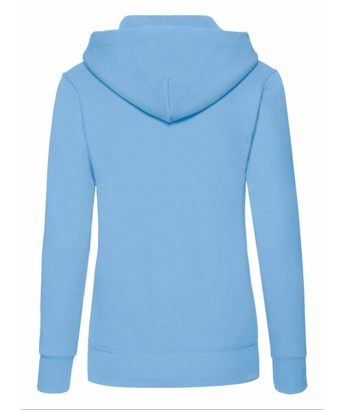 Толстовка женская с капюшоном Classic hooded c браком дырки на одежде цвет небесно-голубой 50