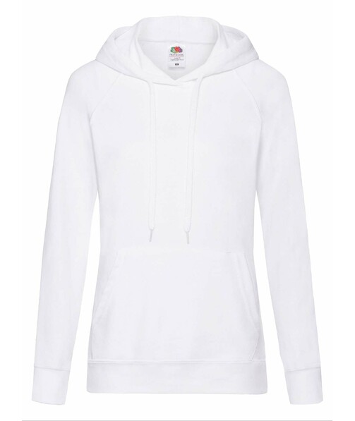 Толстовка жіноча з капюшоном Lightweight hooded з браком дирки на одязі колір білий 1