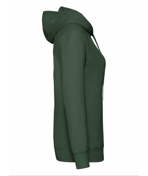 Толстовка жіноча з капюшоном Lightweight hooded з браком дирки на одязі колір темно-зелений 8