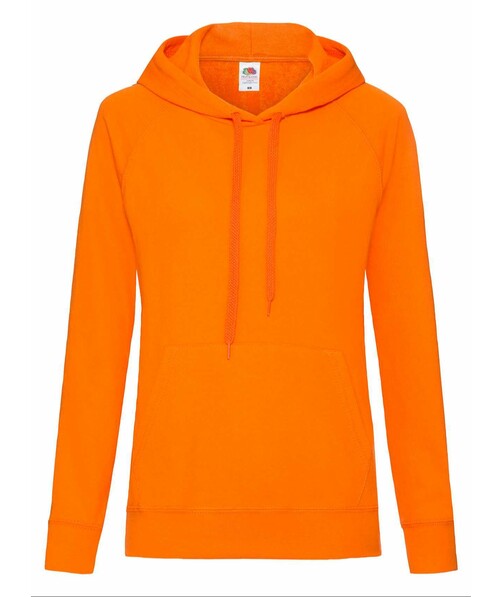 Толстовка женская с капюшоном Lightweight hooded с браком дырки на одежде цвет оранжевый 15