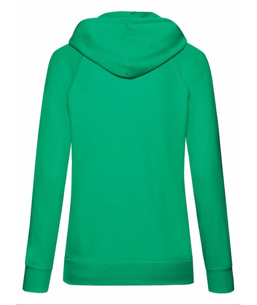 Толстовка женская с капюшоном Lightweight hooded с браком дырки на одежде цвет ярко-зеленый 19