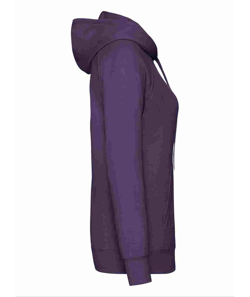 Толстовка женская с капюшоном Lightweight hooded с браком дырки на одежде цвет фиолетовый 36