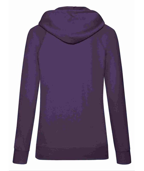 Толстовка женская с капюшоном Lightweight hooded с браком дырки на одежде цвет фиолетовый 37