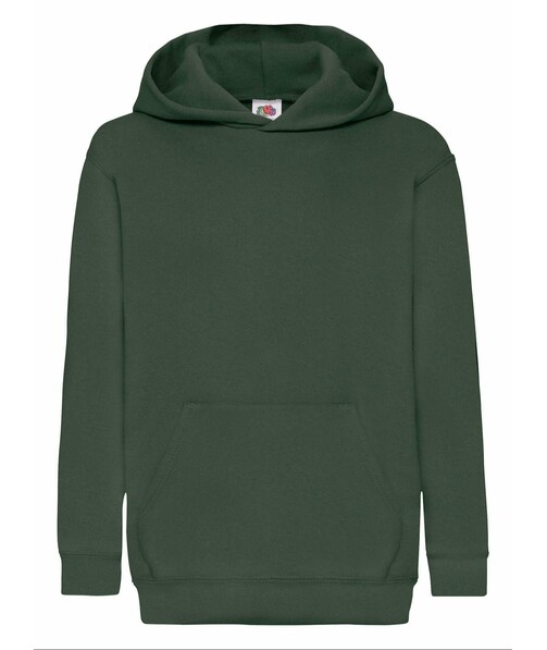 Толстовка дитяча з капюшоном Classic hooded із браком дірки в одязі колір темно-зелений 16
