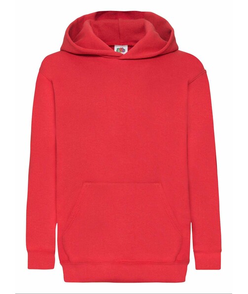 Толстовка детская с капюшоном Classic hooded c браком дырки в одежде цвет красный 19