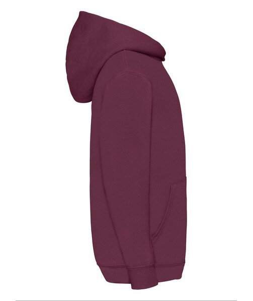 Толстовка дитяча з капюшоном Classic hooded із браком дірки в одязі колір бордовий 23
