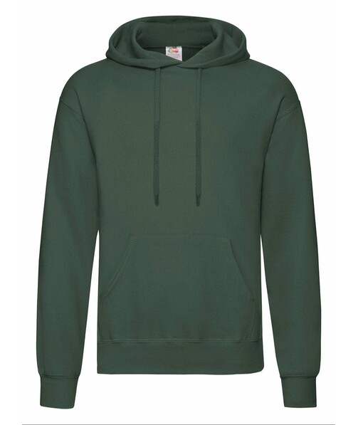 Толстовка мужская с капюшоном Classic hooded c браком пятна/грязь на одежде цвет темно-зеленый 14