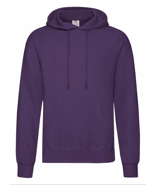 Толстовка мужская с капюшоном Classic hooded c браком пятна/грязь на одежде цвет фиолетовый 50