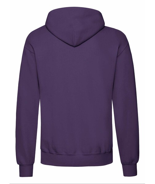 Толстовка мужская с капюшоном Classic hooded c браком пятна/грязь на одежде цвет фиолетовый 52