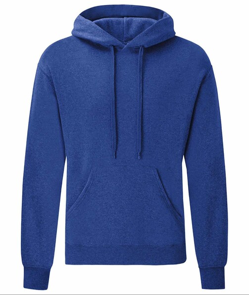Толстовка мужская с капюшоном Classic hooded c браком пятна/грязь на одежде цвет синий меланж 64