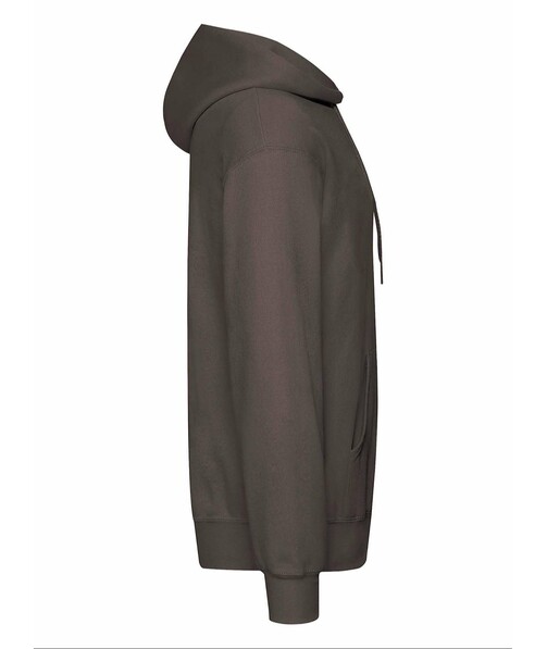 Толстовка мужская с капюшоном Classic hooded с браком дырки в одежде цвет шоколадный 44
