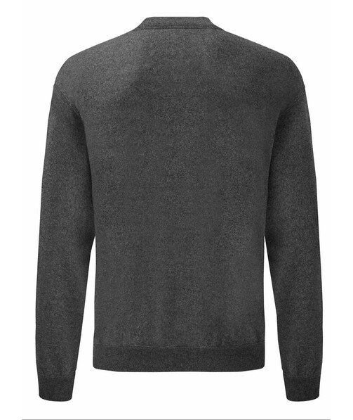 Пуловер мужской Сlassic set-in c браком пятна/грязь на одежде цвет темно-серый меланж 32