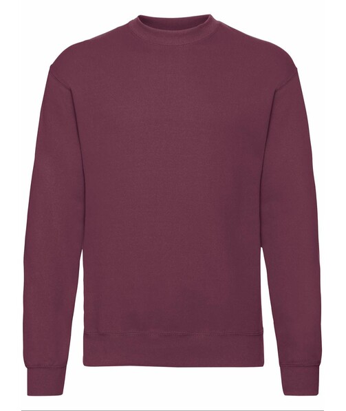 Пуловер чоловічий Classic set-in з браком дирки в одягу колір бордовий 19