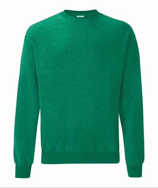 Пуловер чоловічий Classic set-in з браком дирки в одягу колір зелений меланж 37