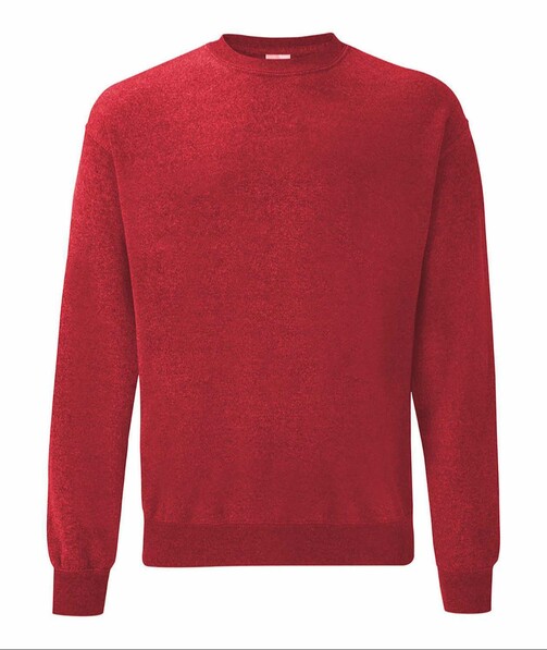 Пуловер чоловічий Classic set-in з браком дирки в одягу колір червоний меланж 39