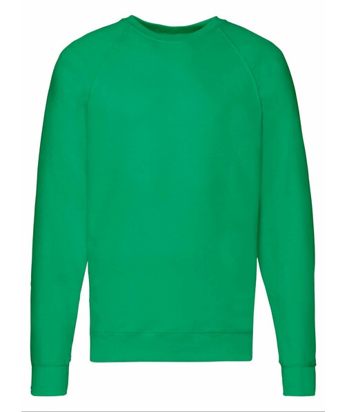 Світшот чоловічий Lightweignt raglan з браком п&#039;ятна/бруд на одягу колір яскраво-зелений 19