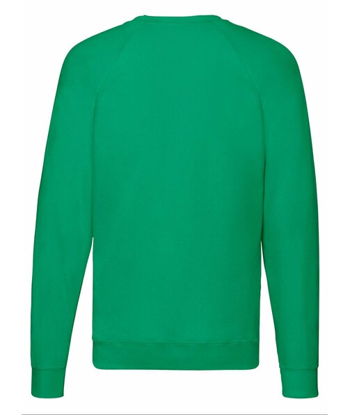 Світшот чоловічий Lightweignt raglan з браком п&#039;ятна/бруд на одягу колір яскраво-зелений 21