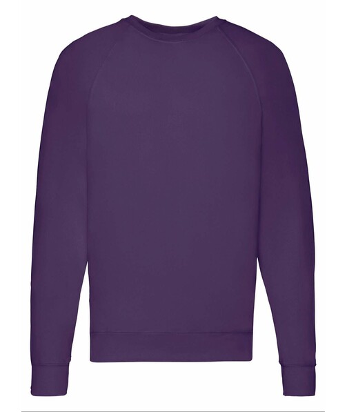 Світшот чоловічий Lightweignt raglan з браком п&#039;ятна/бруд на одягу колір фіолетовий 37