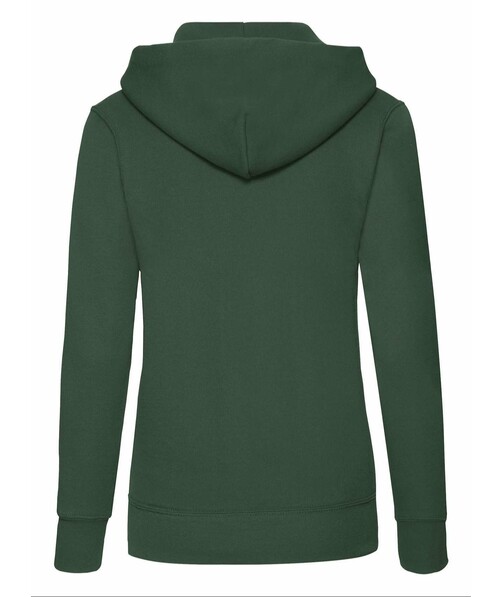 Толстовка жіноча з капюшоном Classic hooded з браком п&#039;ятна/бруд на одязі колір темно-зелений 21
