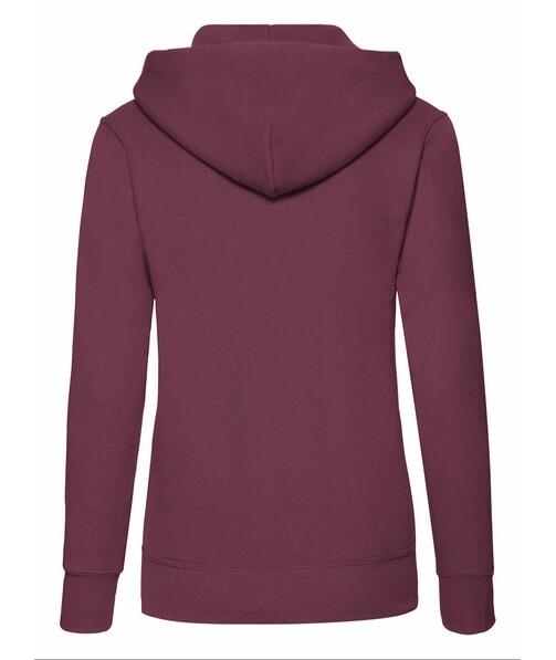 Толстовка жіноча з капюшоном Classic hooded з браком п&#039;ятна/бруд на одязі колір бордовий 27