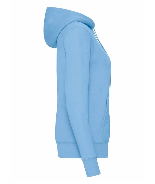 Толстовка жіноча з капюшоном Classic hooded з браком п&#039;ятна/бруд на одязі колір небесно-блакитний 50