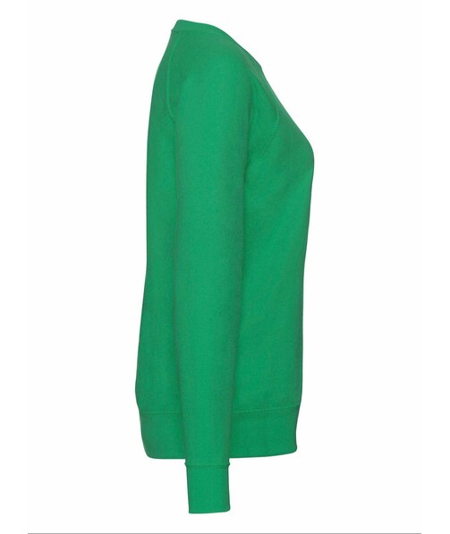 Світшот жіночий Lightweight raglan з браком дирки на одязі колір яскраво-зелений 20
