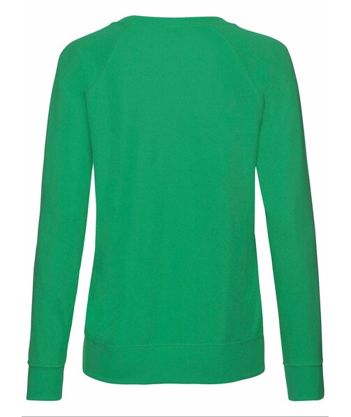 Світшот жіночий Lightweight raglan з браком дирки на одязі колір яскраво-зелений 21