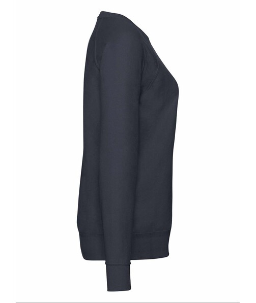 Світшот жіночий Lightweight raglan з браком дирки на одязі колір глибокий темно-синій 32