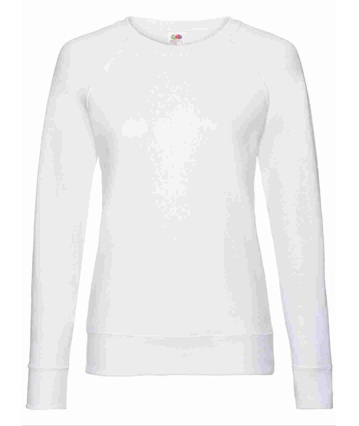 Світшот жіночий Lightweight raglan з браком п&#039;ятна/бруд на одязі колір білий 1