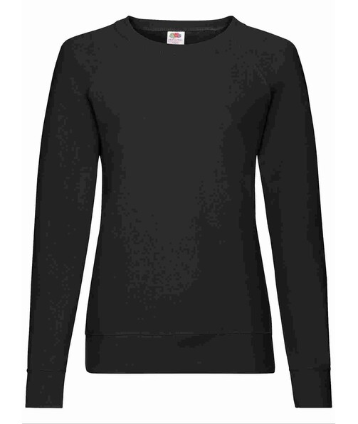 Світшот жіночий Lightweight raglan з браком п&#039;ятна/бруд на одязі колір чорний 4