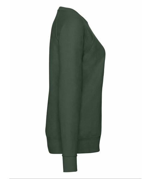 Світшот жіночий Lightweight raglan з браком п&#039;ятна/бруд на одязі колір темно-зелений 8