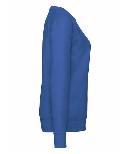 Світшот жіночий Lightweight raglan з браком п&#039;ятна/бруд на одязі колір ярко-синій 23