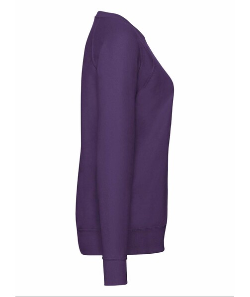 Світшот жіночий Lightweight raglan з браком п&#039;ятна/бруд на одязі колір фіолетовий 38