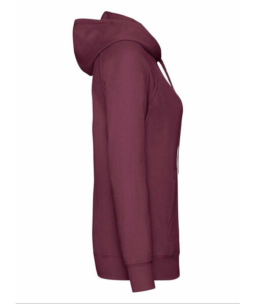 Толстовка женская с капюшоном Lightweight hooded c браком пятна/грязь на одежде цвет бордовый 13